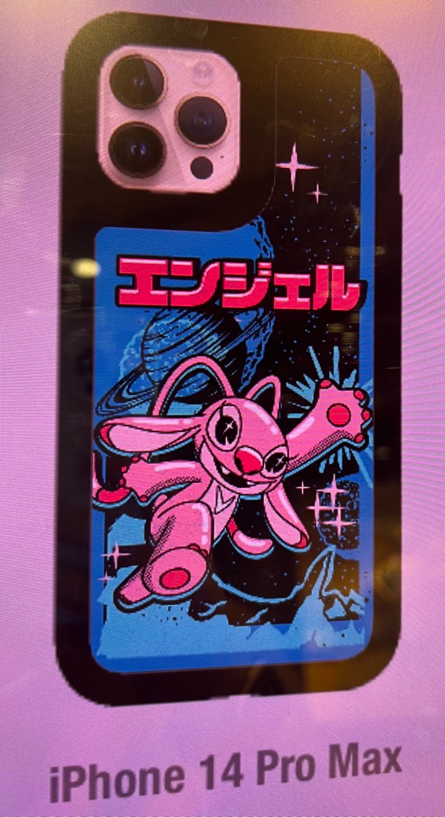 DISNEY PARKS Lilo & Stich Alien Angel Character iPHONE 14 Pro Max Case