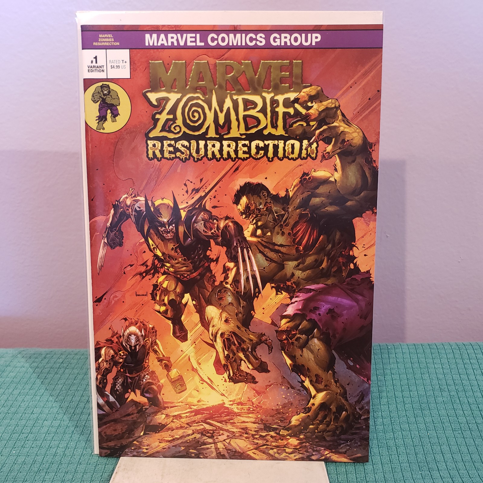 MARVEL ZOMBIES RESURRECTION #1 KAEL NGU Trade & Virgin Hulk #181 Homage