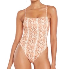 VITAMIN A Jenna Snakeprint One Piece Swimsuit