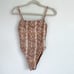VITAMIN A Jenna Snakeprint One Piece Swimsuit
