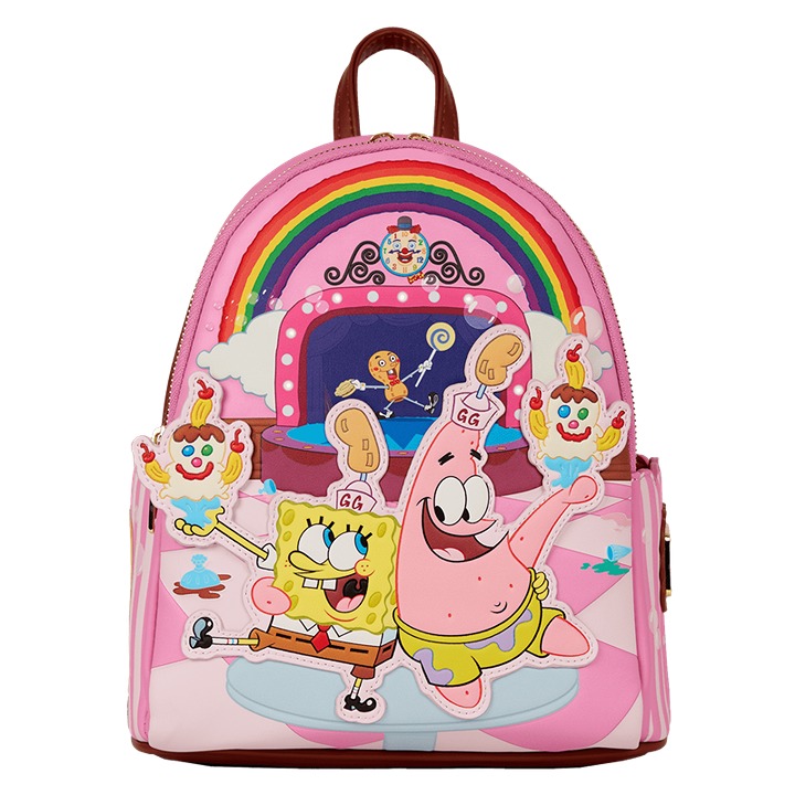 NEW! SpongeBob Squarepants & Patrick Star Goofy Goober Light Up Mini Backpack
