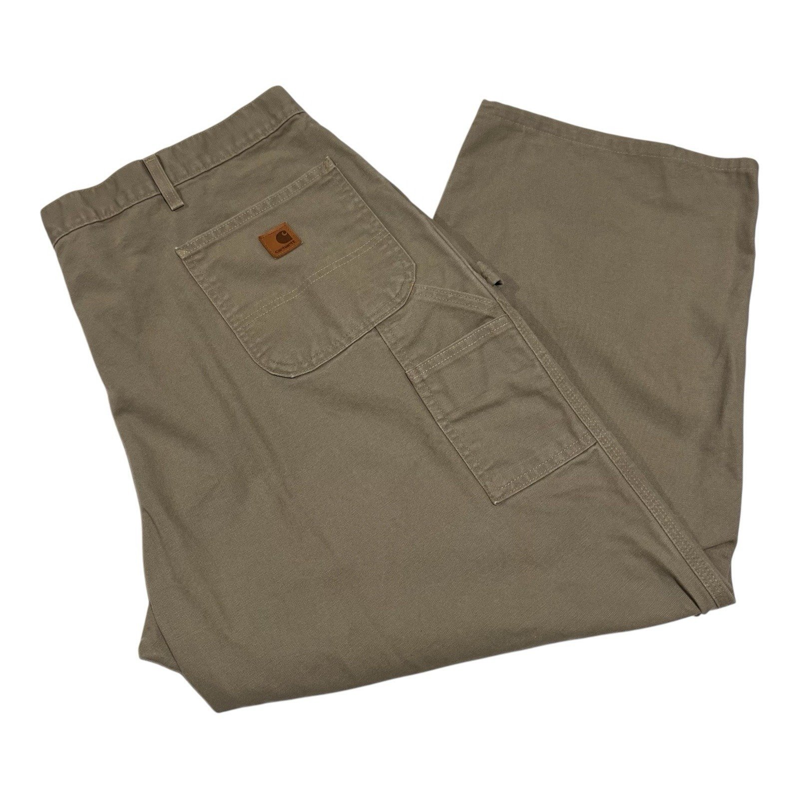 Carhartt Pants Mens 46x28 Brown Carpenter Original Dungaree Fit B11