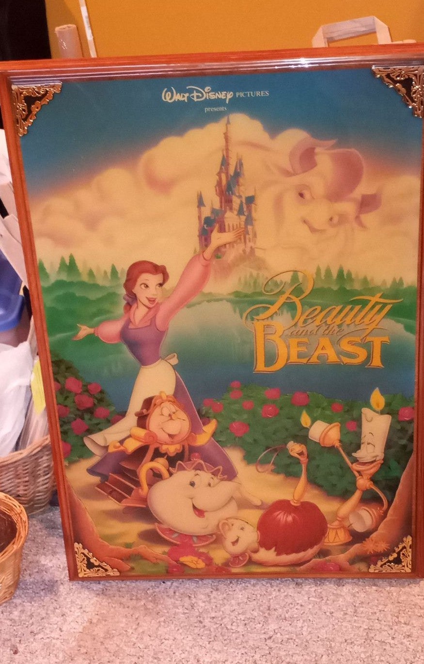 Walt Disney beauty and the beast laqured
