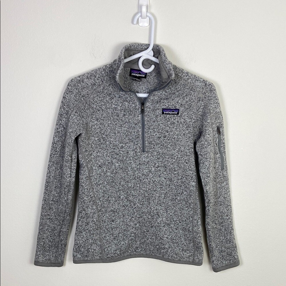 Patagonia Better Sweater Womens XS Gray Quarter Zip Fleece Spring Gorpcore Cozy