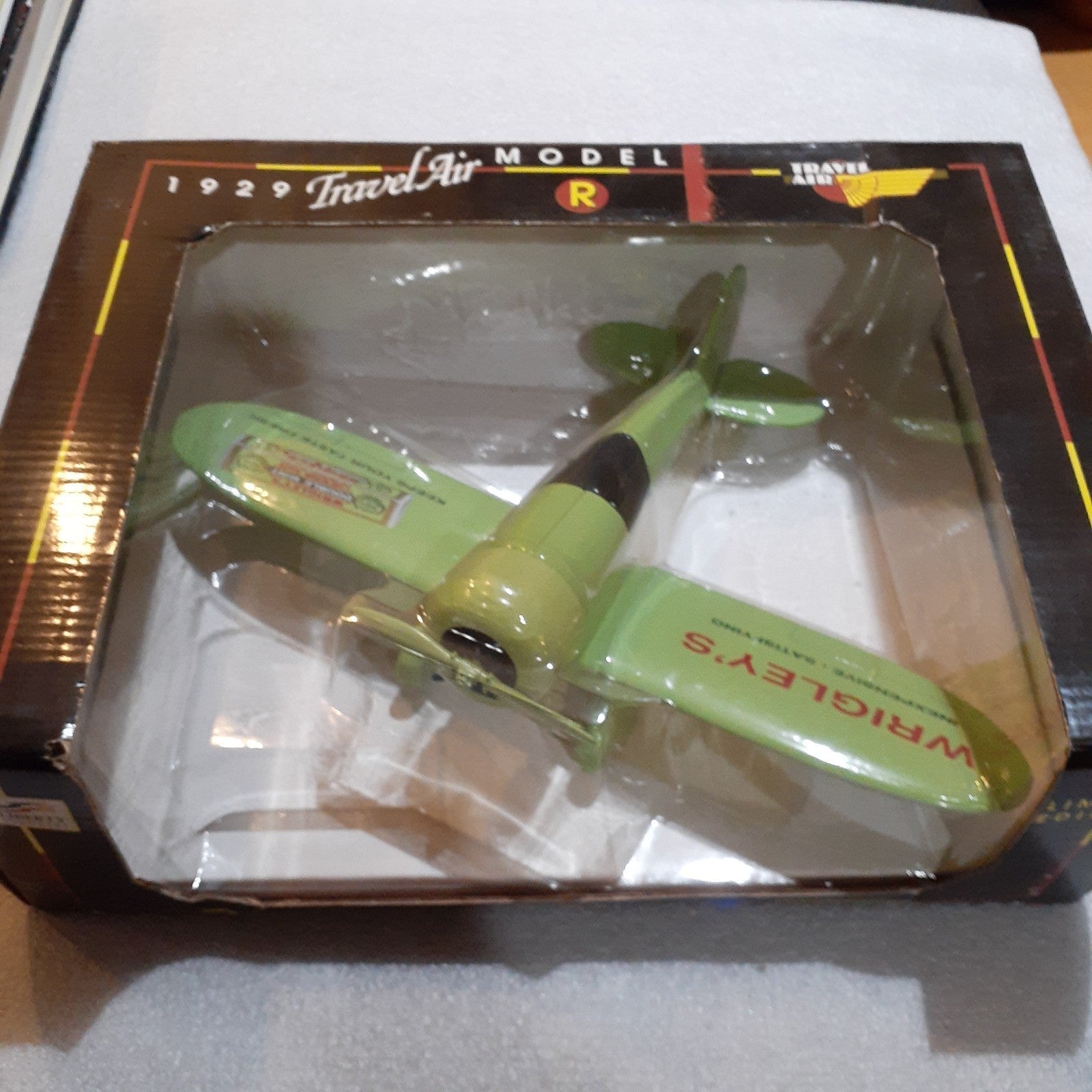 Wrigley's Double Mint Gum Diecast 1929 Travel Air Model R Plane Bank