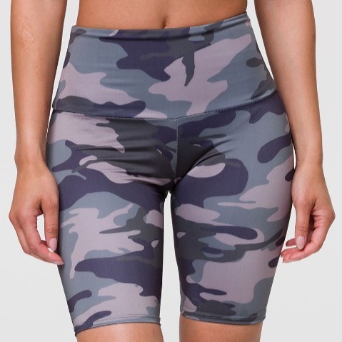 Onzie High Rise Biker Short Combat Camo
