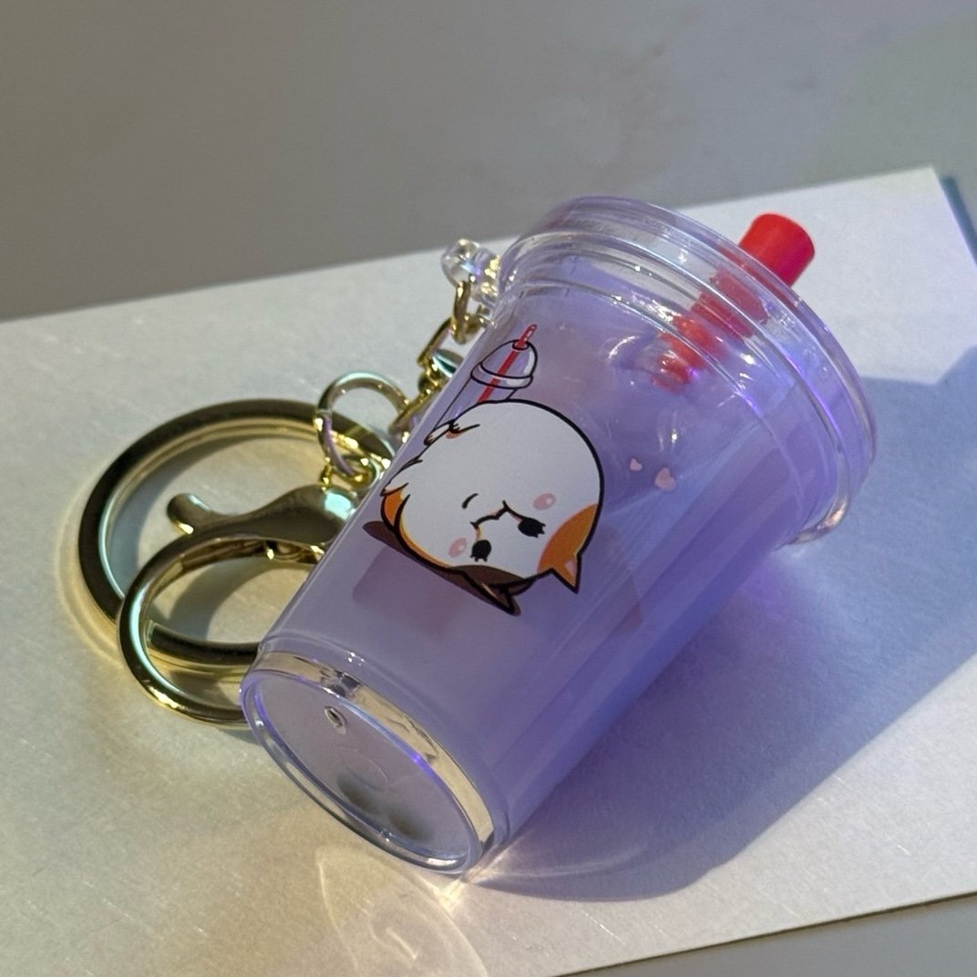 ffxiv x gong cha keychain TARO EDITION