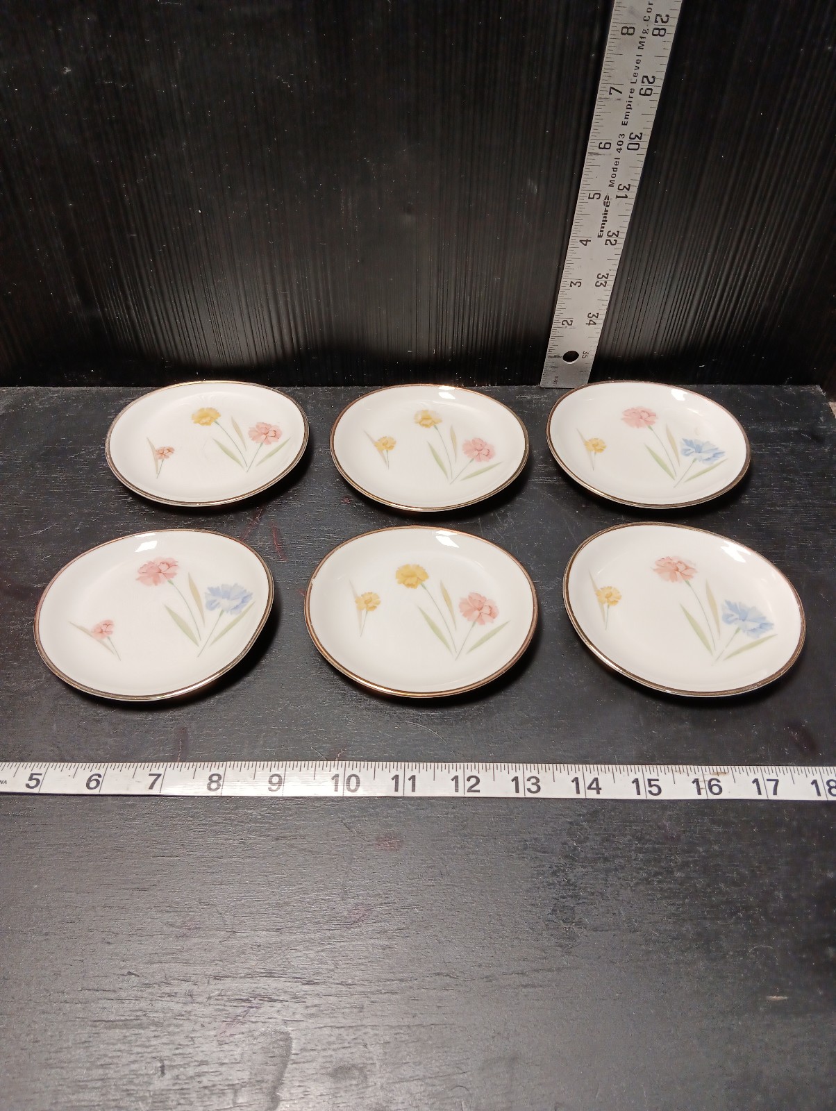 Vintage Set Of 6 Winterling Desert Plates