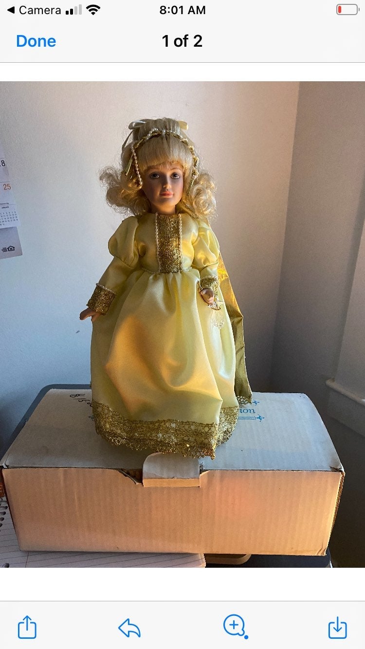 Cinderella porcelain doll