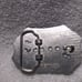 Masonic Free Mason Gold Insert Belt Buckle Silver Engraved Frame Great Shape