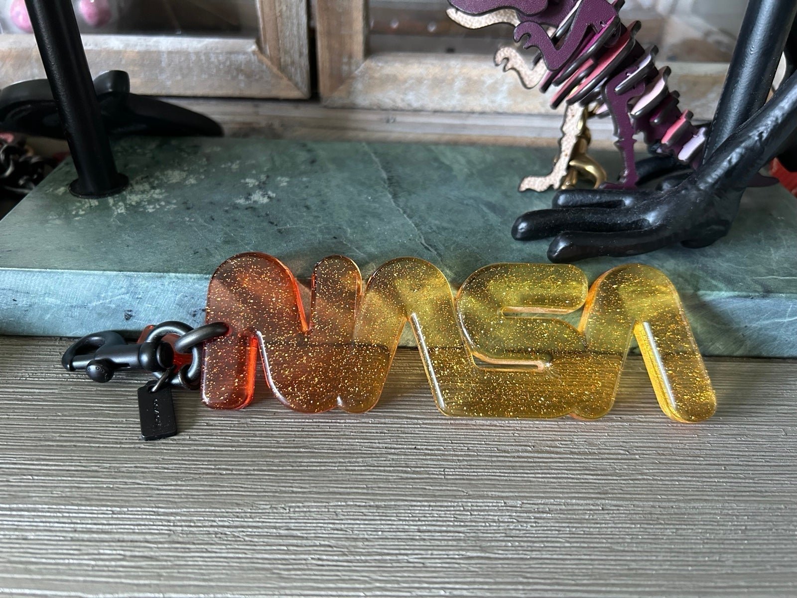 Coach x NASA Space Resin Bag Charm Key Fob Limited Edition Collection Rocket