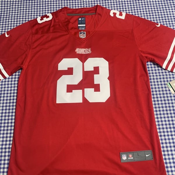 Nike San Francisco 49ers Christian McCaffrey #23 Scarlet NFL Jersey