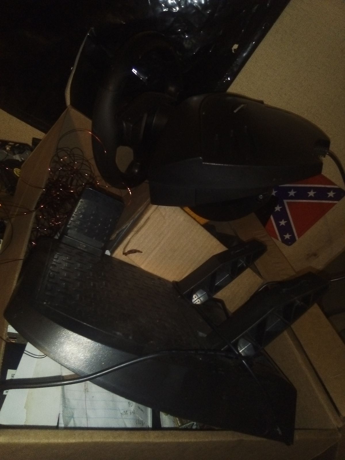 Thrustmaster T80 steering wheel and pedals