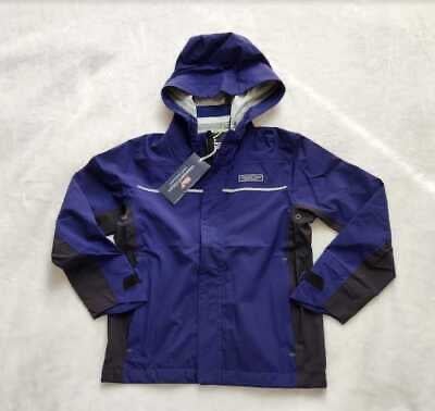 New boys Vineyard Vines Nor'Easter rain shell hooded jacket raincoat XL