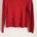 Tahari Red Mock Neck 100% Cashmere Sweater Medium