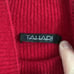 Tahari Red Mock Neck 100% Cashmere Sweater Medium
