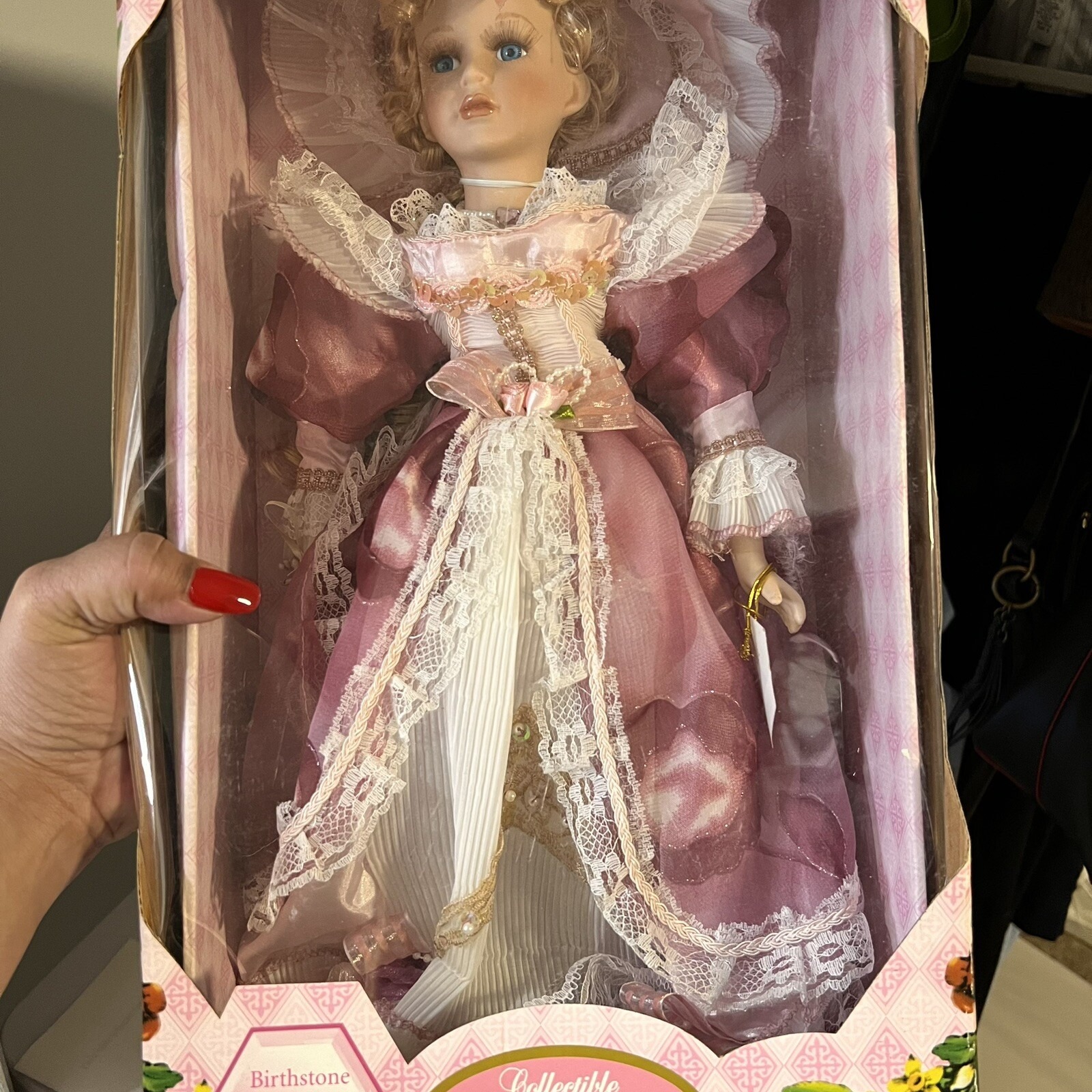 Kingsgate Collectible Porcelain birthstone doll- January