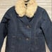 Burberry Denim Jacket with Fur Collar