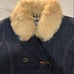 Burberry Denim Jacket with Fur Collar