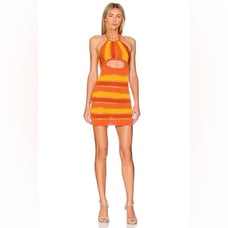 For Love & Lemons Tori Mini Dress large