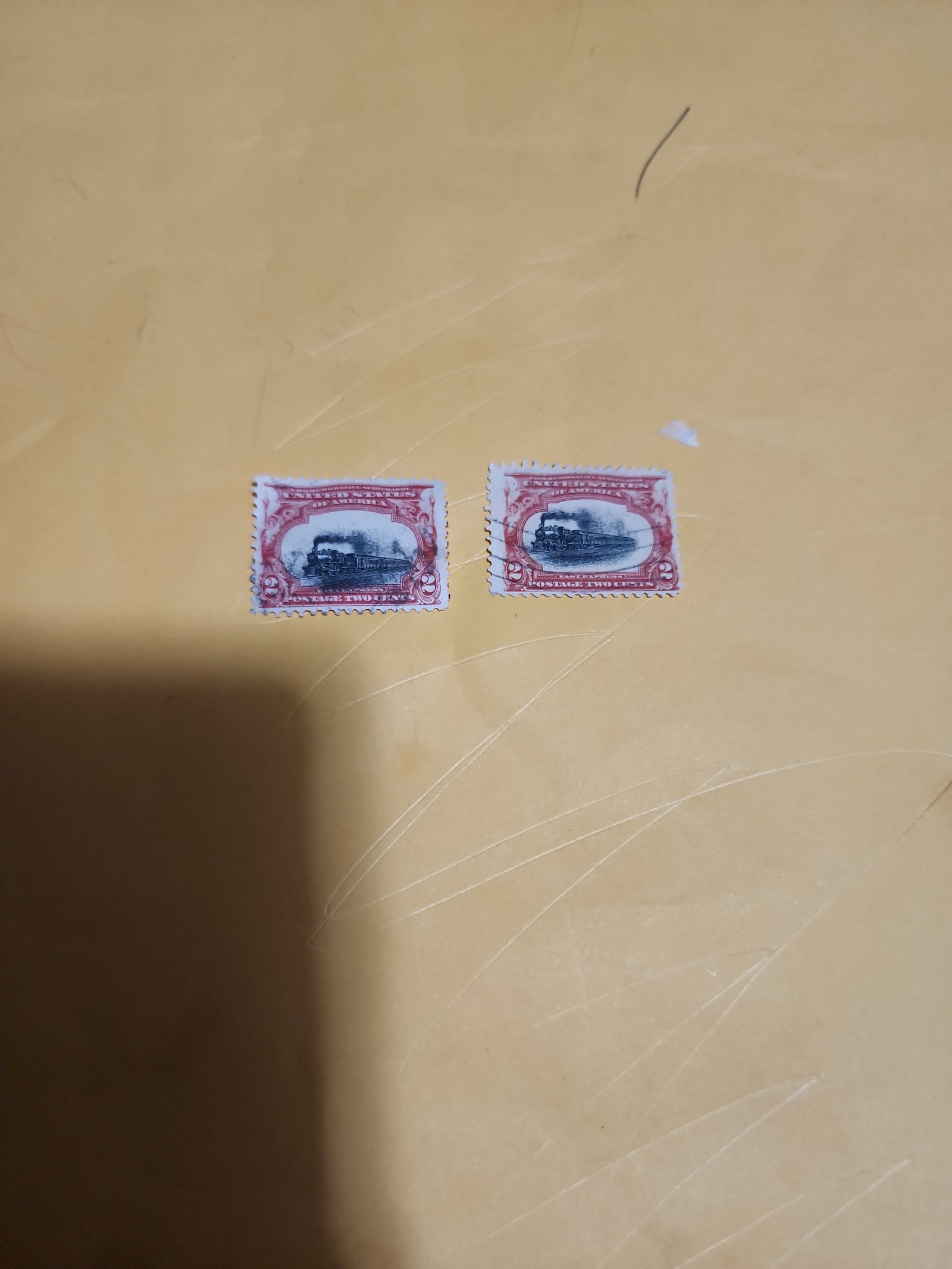 Left usa train off center error Lot V 12