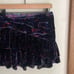 Ramy Brook Printed Velour Malbec Miniskirt