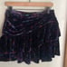 Ramy Brook Printed Velour Malbec Miniskirt