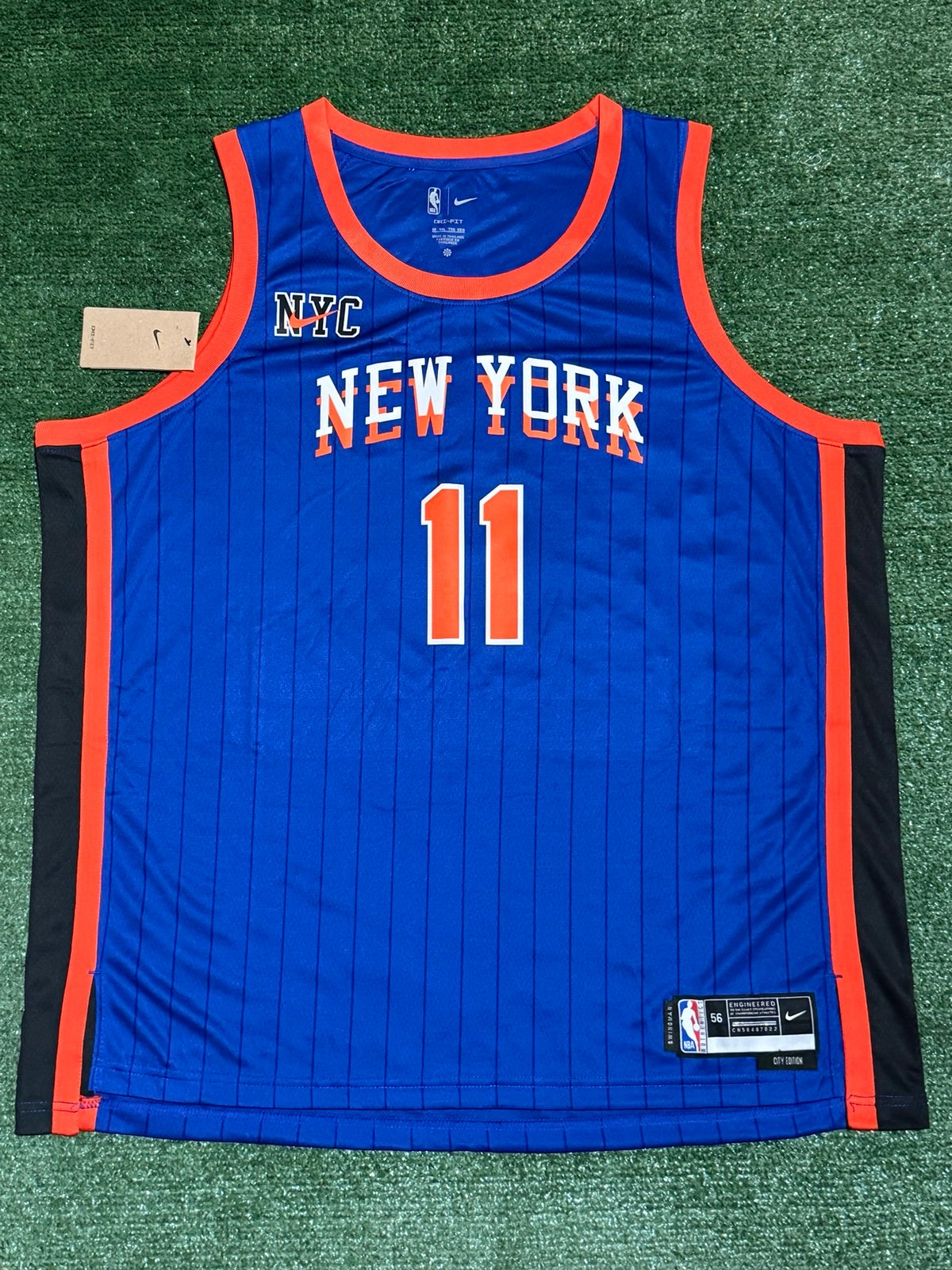 Jalen Brunson New York Knicks 2023-24 City Edition Jersey Size Mens 56/XXL