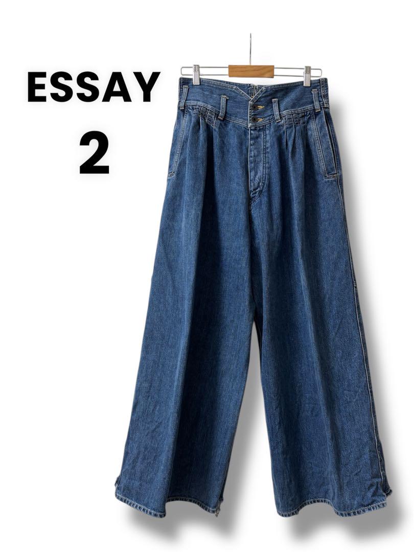 【Excellent Condition】 ESSAY Wide Denim Pants