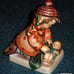 Sleep Tight Goebel Hummel Figurine #424 With Box Girl Tucking In Her Brother!