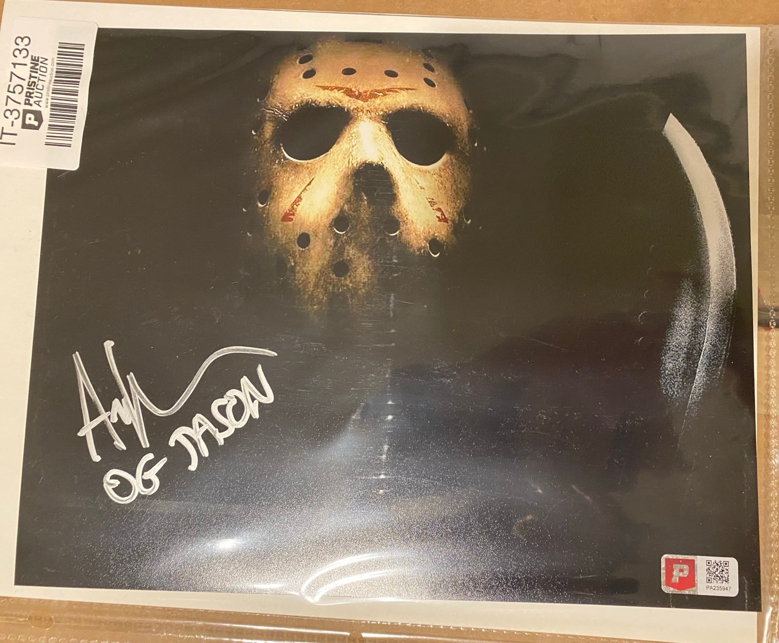 ARI LEHMAN Autographed Jason Voorhees Friday The 13th COA 8 x10