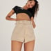 ZARA XS belted shorts NWT