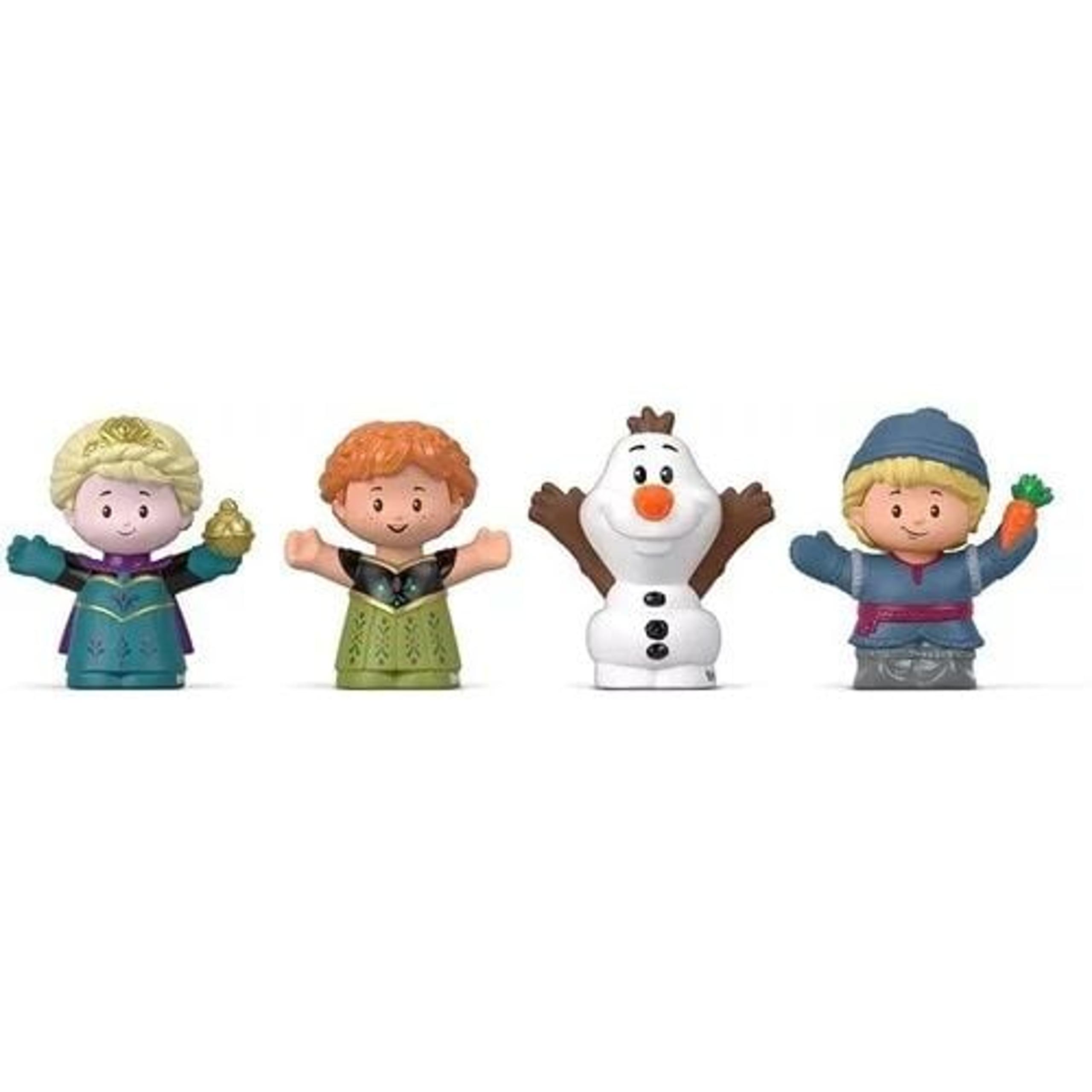 Mattel Fisher Price Little People Frozen Lot 4 Figures Anna Olaf Elsa Kristoff