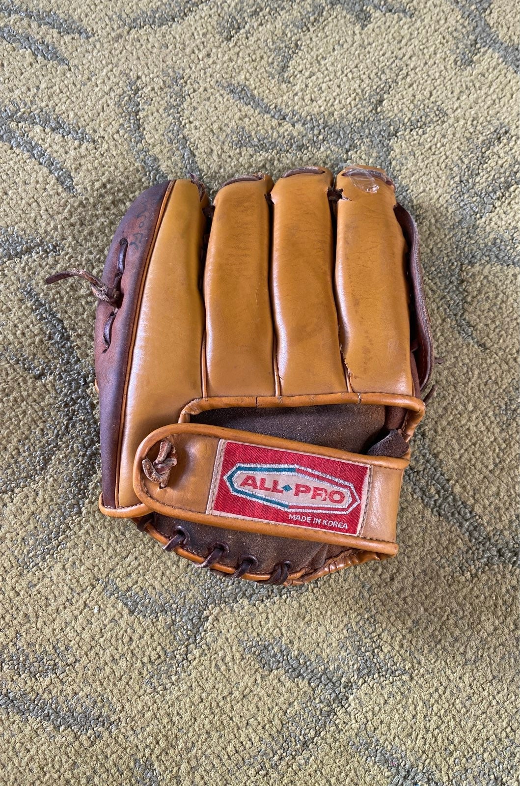 All pro brand childrens right hand baseball glove for little league