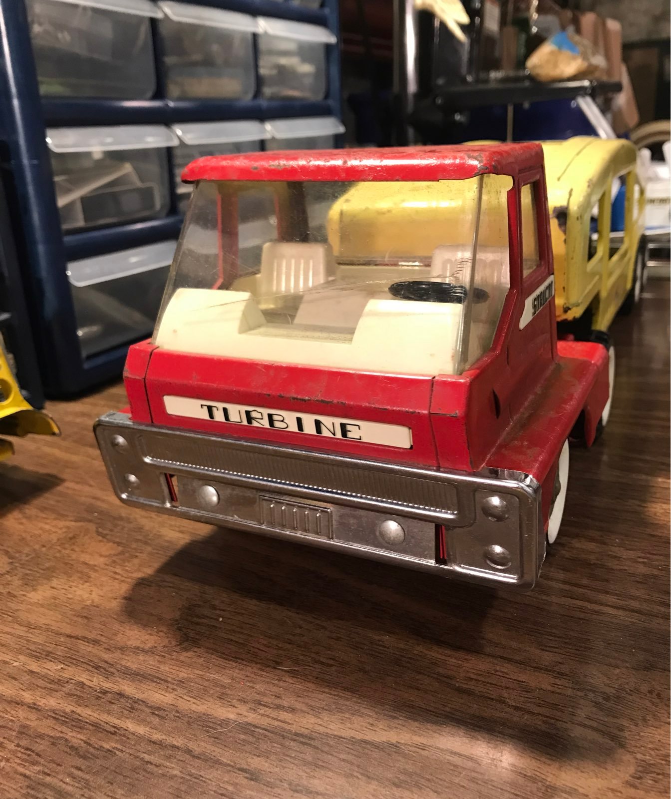 Structo TURBINE car carrier truck, vintage 70's