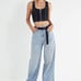 Black Zipper Top - Urban Outfitters