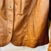 Vintage BERNARDO Women’s Leather Jacket 2X Caramel Brown Snap Curved Hem Y2K 90s