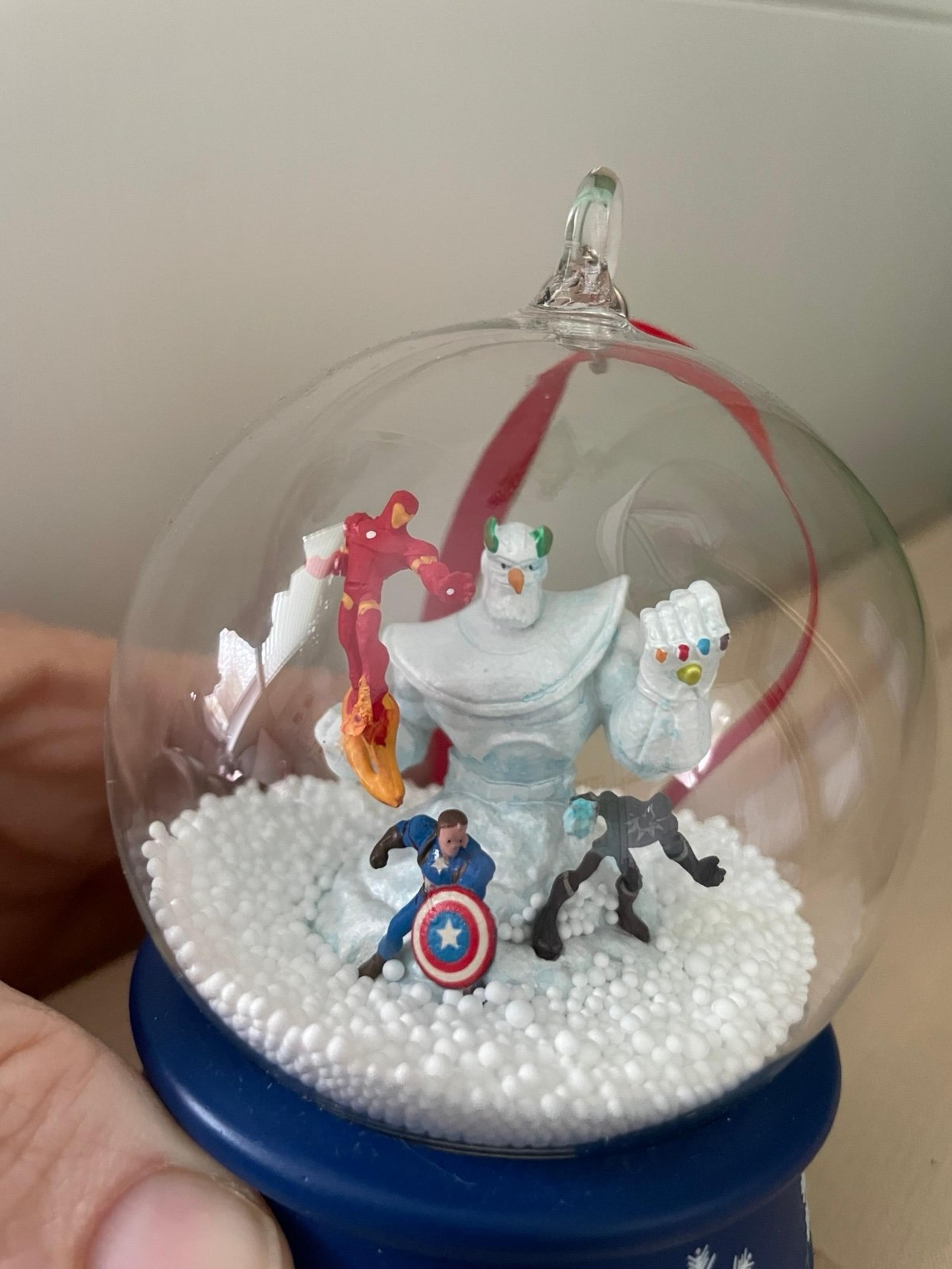 Disney Marvel Ornament Thanos Iron Man Captain America Black Panther