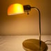 Vintage Mid Century Modern Brass Gooseneck Desk Table Lamp Hollywood Regency Art