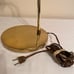 Vintage Mid Century Modern Brass Gooseneck Desk Table Lamp Hollywood Regency Art