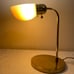 Vintage Mid Century Modern Brass Gooseneck Desk Table Lamp Hollywood Regency Art