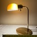 Vintage Mid Century Modern Brass Gooseneck Desk Table Lamp Hollywood Regency Art