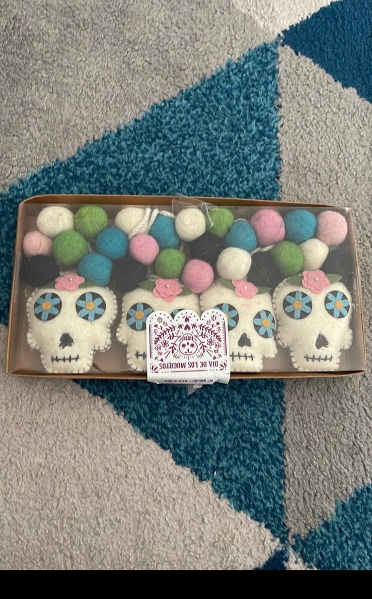 Day of the dead garland 8ft