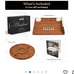 Smirly Cheese Board Premium Bamboo Charcuterie Platter & Serving Tray