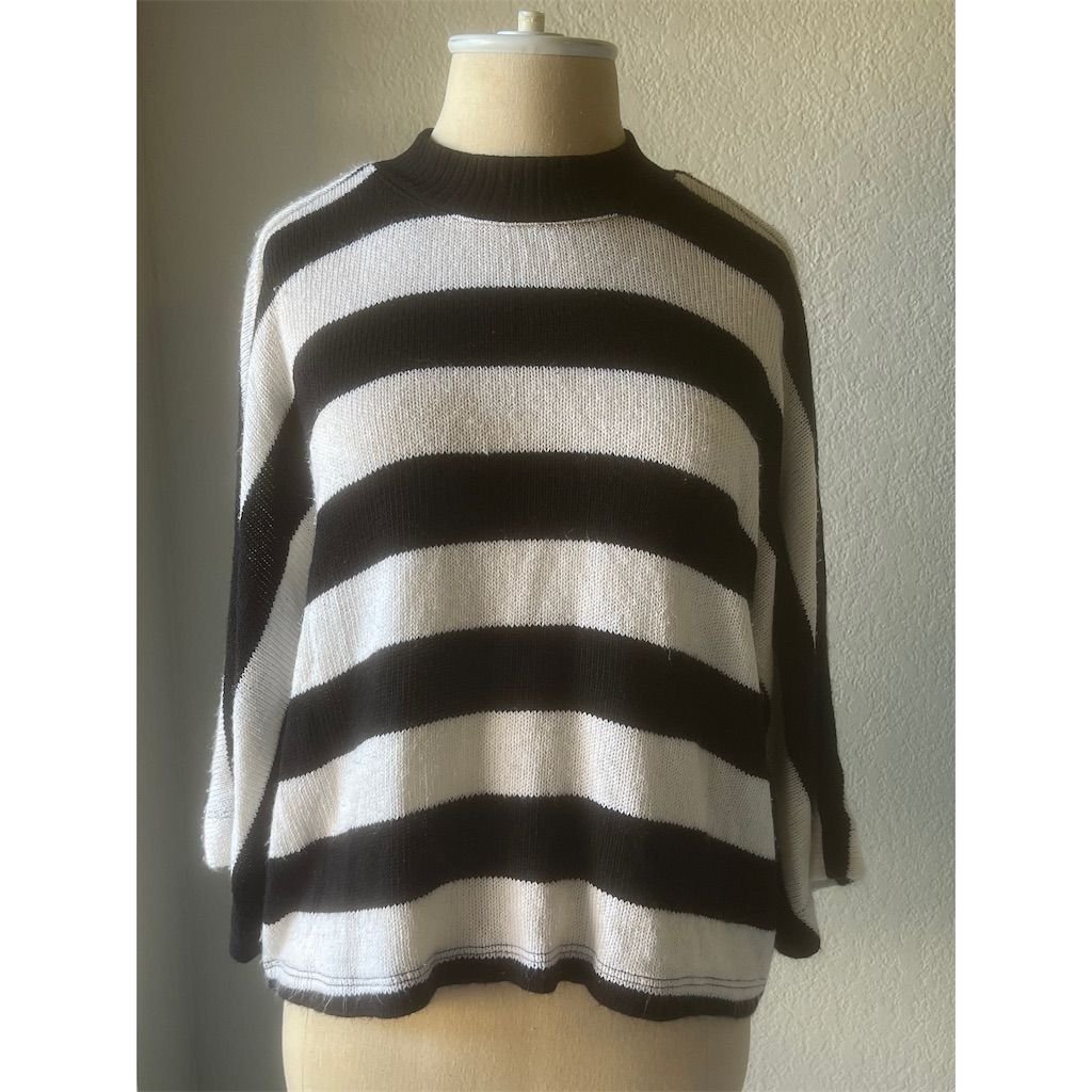 Splendid Women's Multicolor Striped Pullover Sweater M Long Sleeve Casual