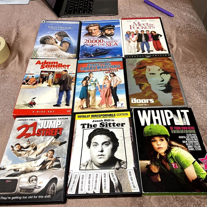 44 Assorted DVDs.