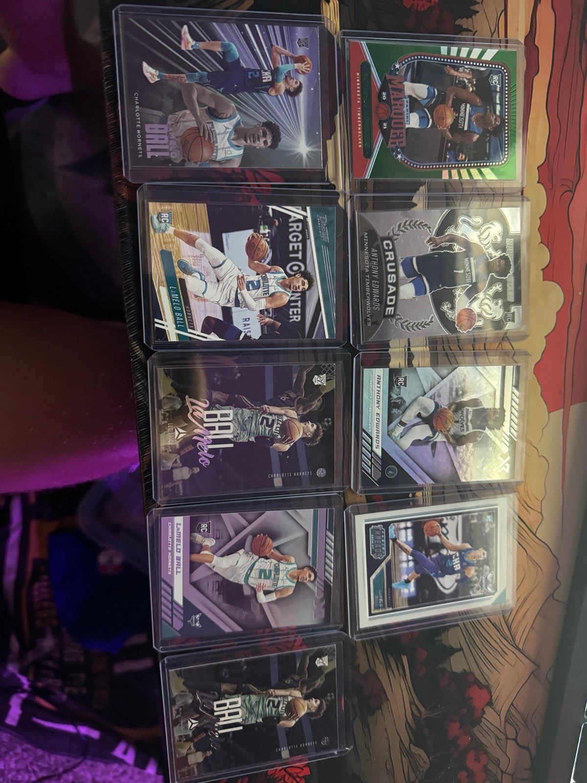 Rookie lot of Anthony edwards and lamelo ball