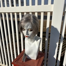 Wig NWT Lace Front Grey Bob Style Synthetic