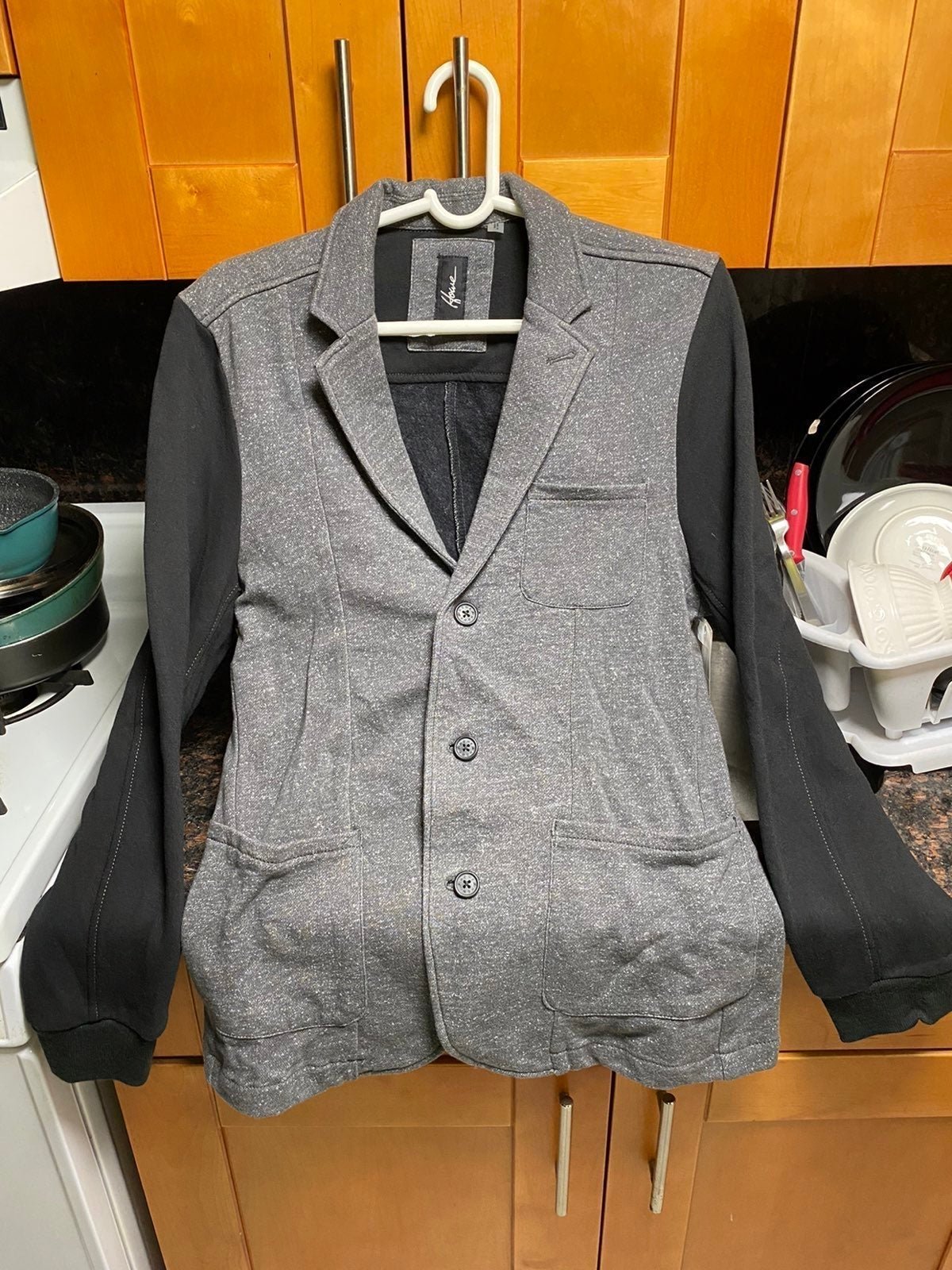 House Blazer Jacket Black Grey size small rare New