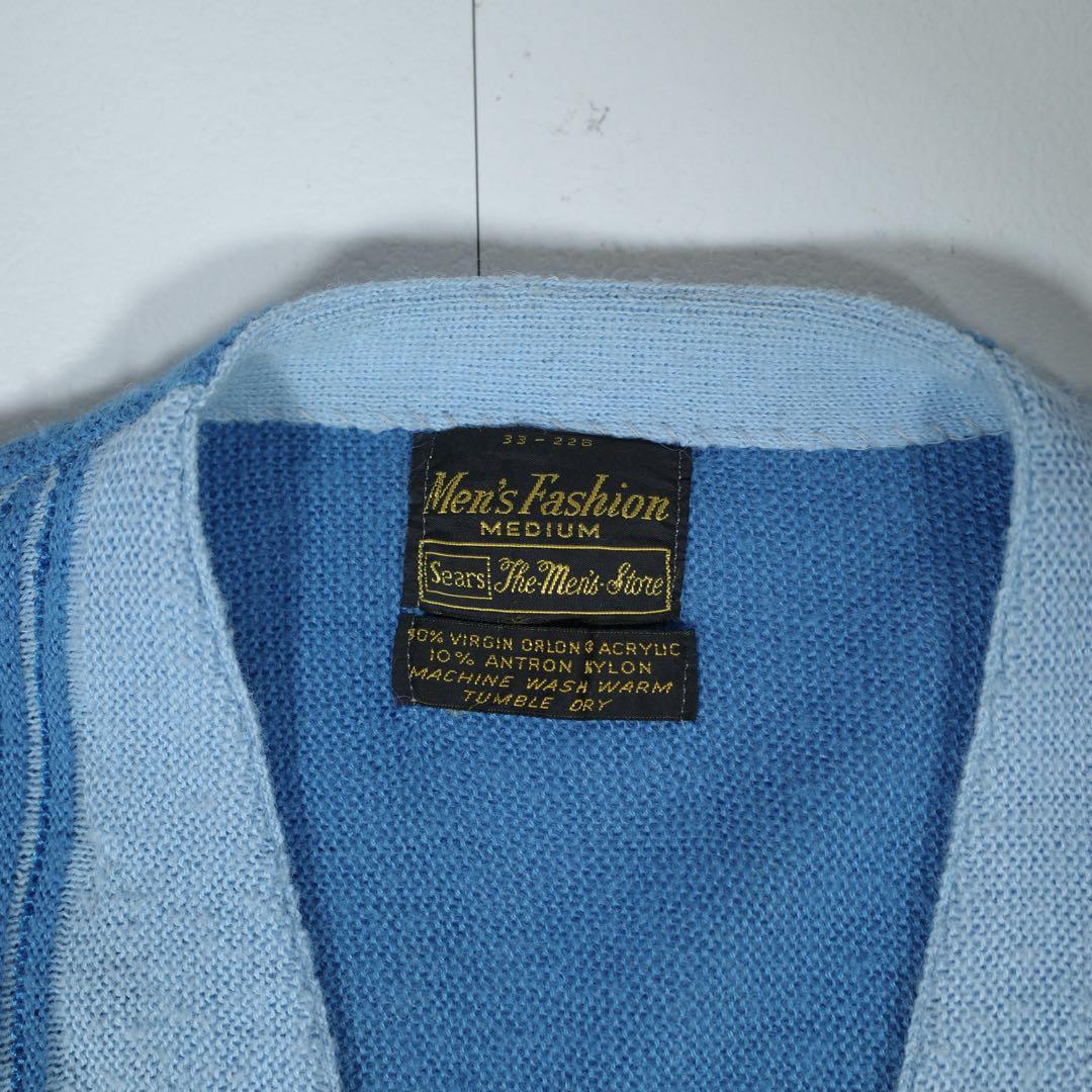 70's Sears Knit Cardigan SIZE M 70年代 シアーズ アクリル